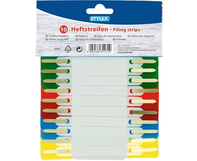 Stylex 31131 Heftstreifen 10er Karte farbig PP