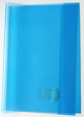 Herlitz 5214044 Heftumschlag, DIN A4, blau, transparent