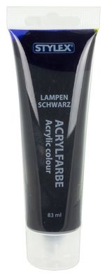 Stylex 28645 Acrylfarbe 83 ml Tube lampenschwarz