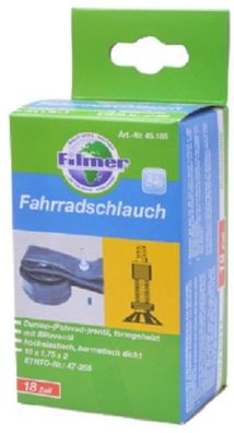 Filmer 45.185 Fahrradschlauch 18 x 1,75 x 2 Dunlop - Schlauch für 18" Fahrrad