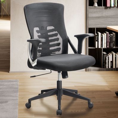 Amstyle Bürostuhl Schreibtischstuhl Mesh Schwarz Drehstuhl Ergonomisch 120 kg