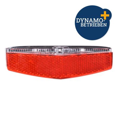 Filmer 40065 LED-Rücklicht Standlichtfuntion Nabendynamo schwarz-rot 80/50mm