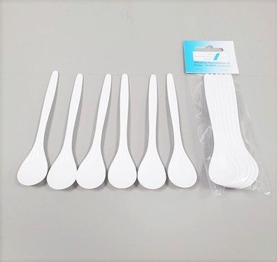 Schulz 130030 Eierlöffel 6 er-Set, 13,5 cm weiß