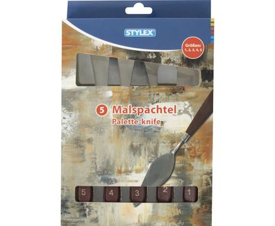 Stylex 28571 Malspachtel 5-tlg. Nr. 1 - 5 Holzgriffe