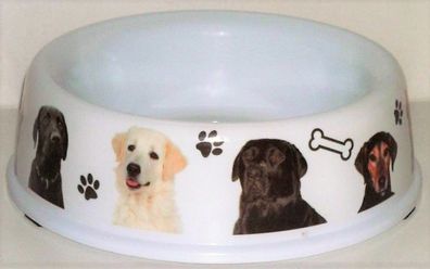 Kunststoff Hunde Motiv Napf groß Innendurchmesser oben 17,5 cm