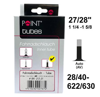 Point 27/28" Fahrradschlauch 28/32-622/630 - AV