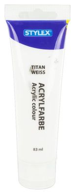 Stylex 28640 Acrylfarbe 83 ml Tube titanweiß