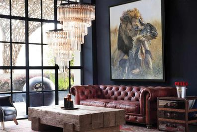 Design Chesterfield Sofagarnitur 3-Sitzer Couch Sofa Polster Sofas Neu