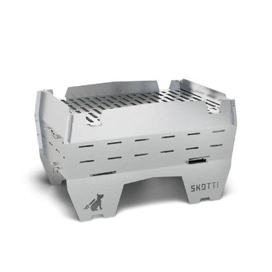 Skotti Grill Mini Holzkohlegrill Campinggrill faltbar mit Tasche