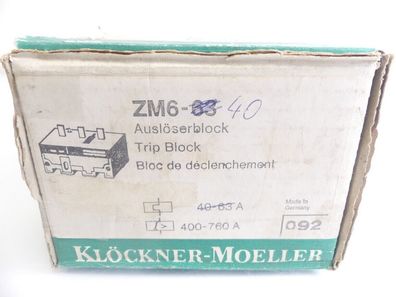 Klöckner Moeller ZM6-40 Auslöserblock für Leistungsschalter - ungebraucht!