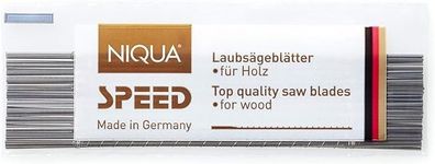 Je 1 gros (144 St.) Qualitätslaubsägeblätter NIQUA SPEED div. Größen mit Gegenzähnen