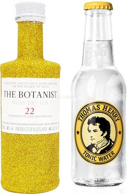 Gin Tonic Bling Bling Mini Probierset - The Botanist Islay Dry Gin 50ml (46% Vo