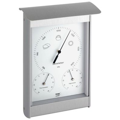 TFA - Analoge Außenwetterstation aus Aluminium 20.2045 - silber