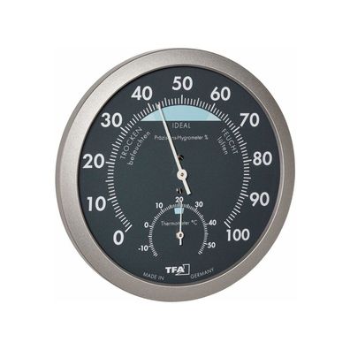 TFA - Analoges Thermo-Hygrometer 45.2043.51 - silber/schwarz