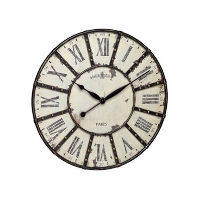 TFA - Analoge XXL Wanduhr Vintage 60.3039.02 - weiß