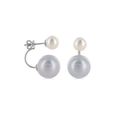 Luna-Pearls - 315.0290 - Ohrstecker - 925 Silber rhodiniert - Süßwasser 13-13.5mm