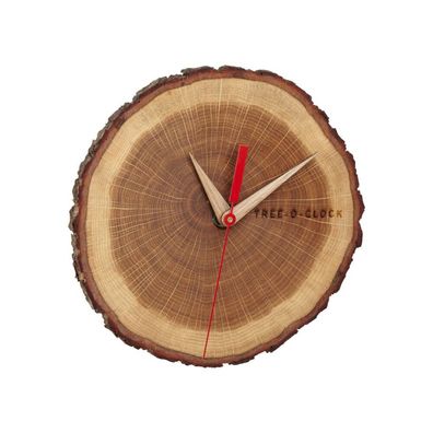 TFA - Analoge Wanduhr aus Eichenholz TREE-O-CLOCK 60.3046.08 - natur