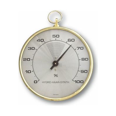 TFA - Analoges Hygrometer mit Messingring 44.2001 - gold