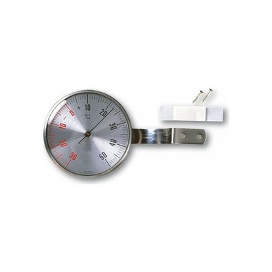 TFA - Analoges Fensterthermometer aus Edelstahl 14.5001 - silber