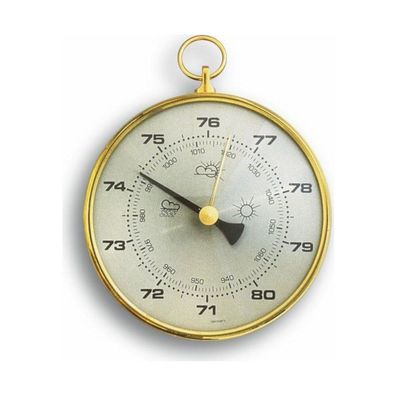 TFA - Analoges Barometer mit Messingring 29.4003 - gold