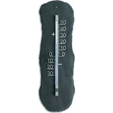 TFA - Analoges Außenthermometer aus Schiefer 12.5012 - silber