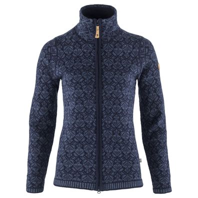 Fjällräven Snow Cardigan Women - gemusterte Lammwolljacke Damen - Farbe: