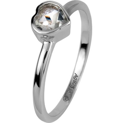 Jacques Lemans - Silberring mit White Topas - SE-R157A54 - Weite 54