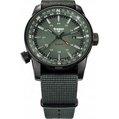 Traser H3 - 109035 - Armbanduhr - Herren - Quarz - P68 Pathfinder GMT Green