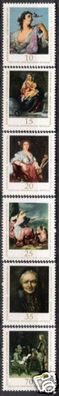 DDR Nr.2193/98 * * Galerie Dresden Alte Meister Gemälde 1976, postfrisch