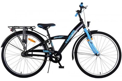 Volare Thombike Kinderfahrrad - Jungen - 26 Zoll - Schwarz Blau - 3 Gänge