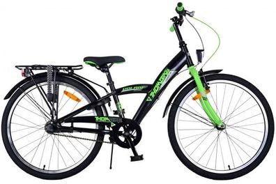 Volare Thombike Kinderfahrrad - Jungen - 24 Zoll - Grün Schwarz - 3 Gänge