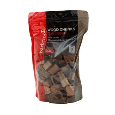 Barbecook Räuchermehl Holz chunks Eiche Cognac Grillzubehör 900 g