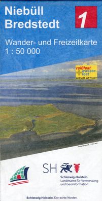 Niebüll - Bredstedt Wander- und Freizeitkarte 1:50 000,