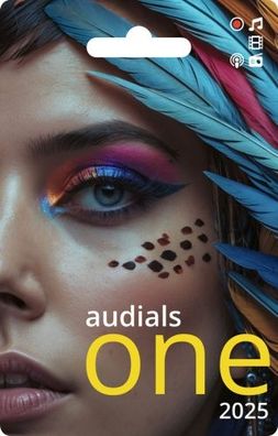 Audials One 2025 / 1-PC / Dauerlizenz / Karte mit Produktkey (PKC)