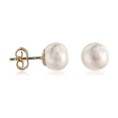 Luna-Pearls - 311.0327 - Ohrstecker - Süßwasser-Zuchtperle 7.5-8mm - 585 Gelbgold