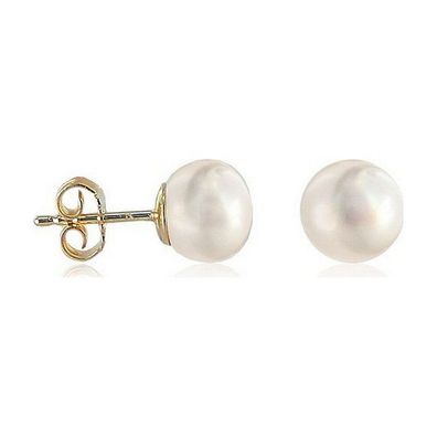 Luna-Pearls - 311.0331 - Ohrstecker - Süßwasser-Zuchtperle 9.5-10mm - 585 Gelbgold