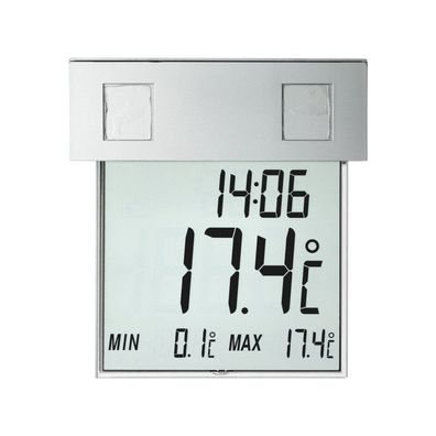 TFA - Digitales Fensterthermometer VISION SOLAR 30.1035 - silber