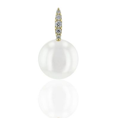Luna-Pearls - 202.1359 - Anhänger - Süßwasser-Zuchtperle 9-9.5mm - 585 Gelbgold