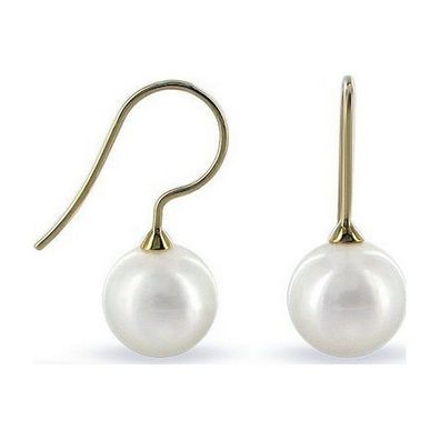 Luna-Pearls - 311.0693 - Ohrhänger - Süßwasser-Zuchtperle 8.5-9mm - 585 Gelbgold