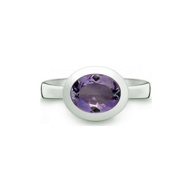 QUINN - Ring - Damen - Silber 925 - Edelstein - Amethyst - Weite 56 - 21402633