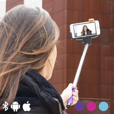 Bluetooth Selfie-Monopod für Mobiltelefone - Blau