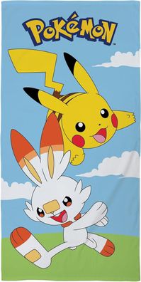 Pokemon Pikachu Duschtuch Strandtuch Badetuch 70 x 140 cm