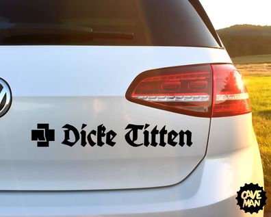 Auto Aufkleber "Dicke Titten" Rammstein Till Lindemann Sticker #0084