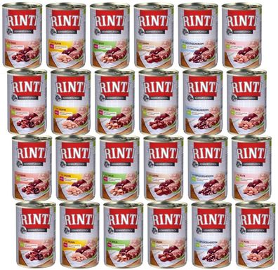 RINTI - Kennerfleisch ¦ Mischpaket 2 - verschiedene Sorten - 12x800g ¦ nasses