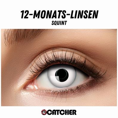 12 Monatslinsen Squint Weiß Schwarz Motivlinse