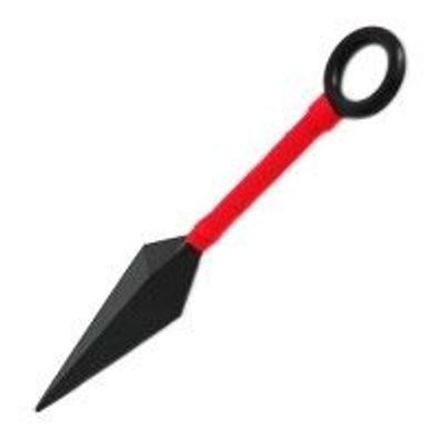 Naruto Kunai mit rotem Stoffband