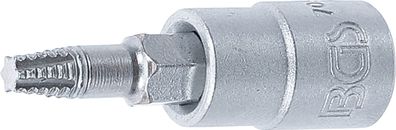 Schraubenausdreher-Bit-Einsatz | Antrieb Innenvierkant 6,3 mm (1/4") | für defekte