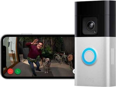 RING Video-Türsprechanlag Doorbell Pro Überwachungs Kamera silber/schwarz