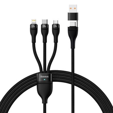 Baseus Flash Series II USB Typ C / USB Typ A Kabel - USB Typ C / Lightning / Micro