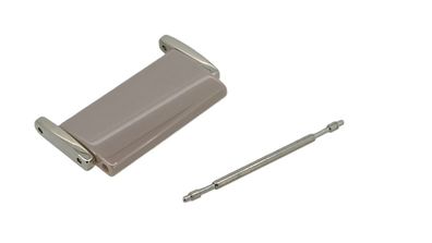 Jacques Lemans | 1x Glied Edelstahl/Ceramic beige/silbern | 1-1940